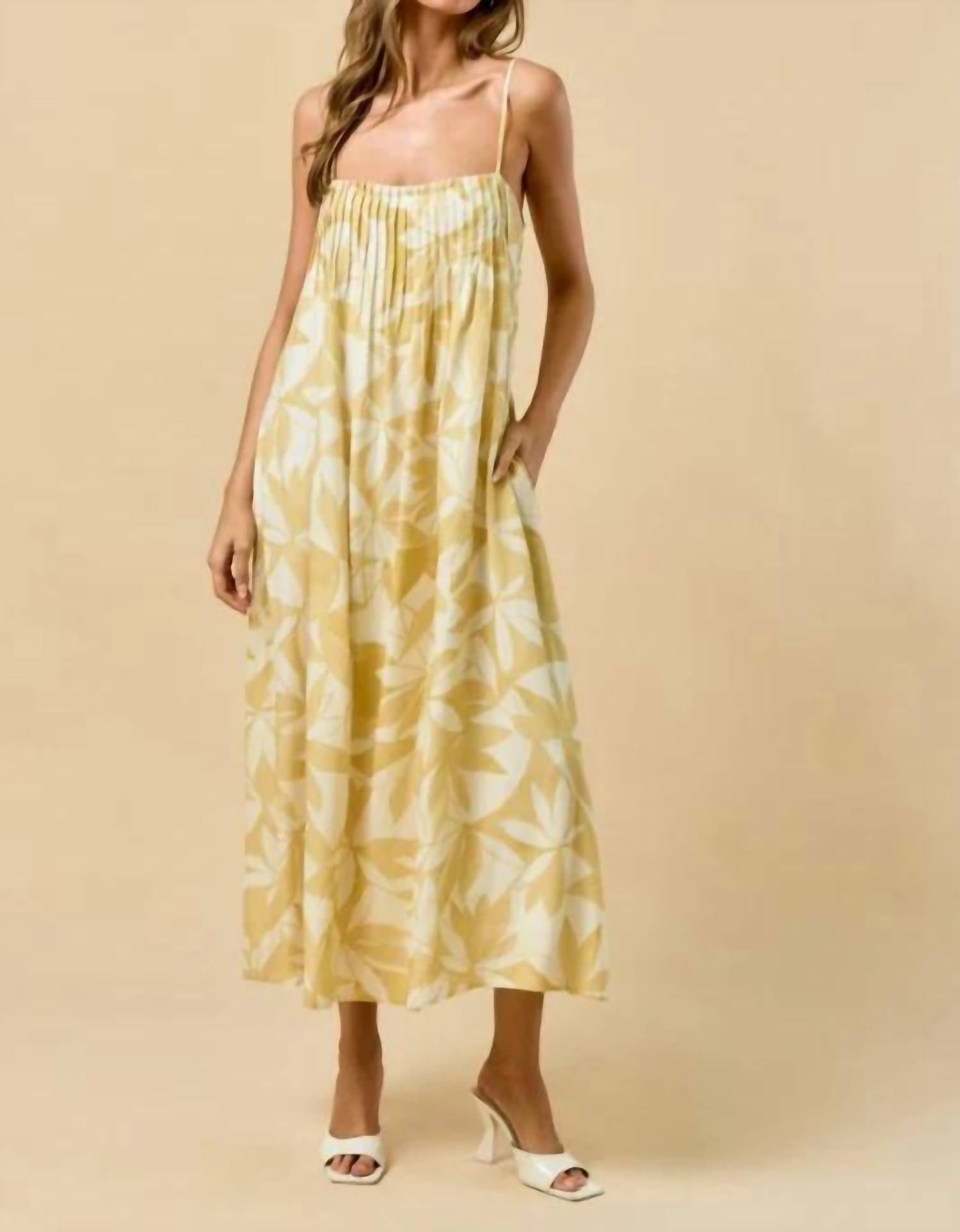 Lalavon - Limoncello Bloom Maxi Dress