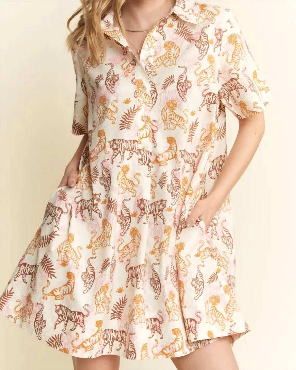 Jade By Jane - Tiger Print Dress