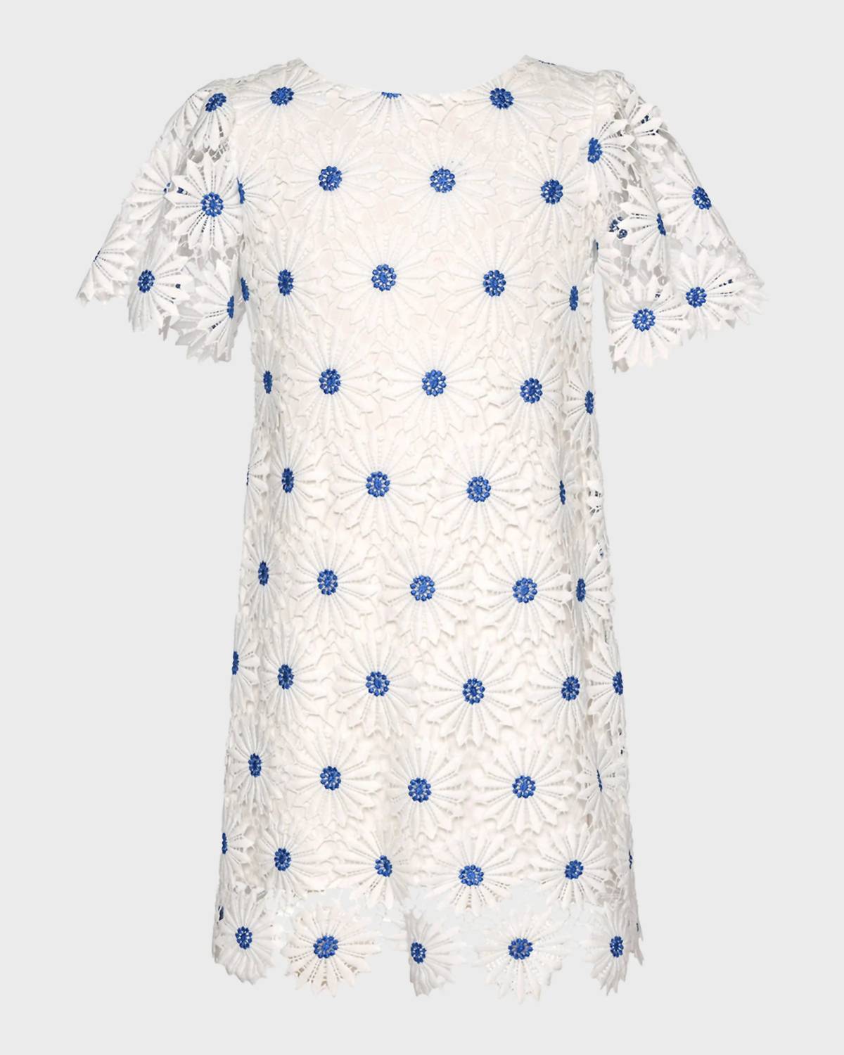 Hannah Banana - Girls Eyelet Floral Dress