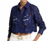 L'Agence - Seychelle Cropped Buttondown Shirt