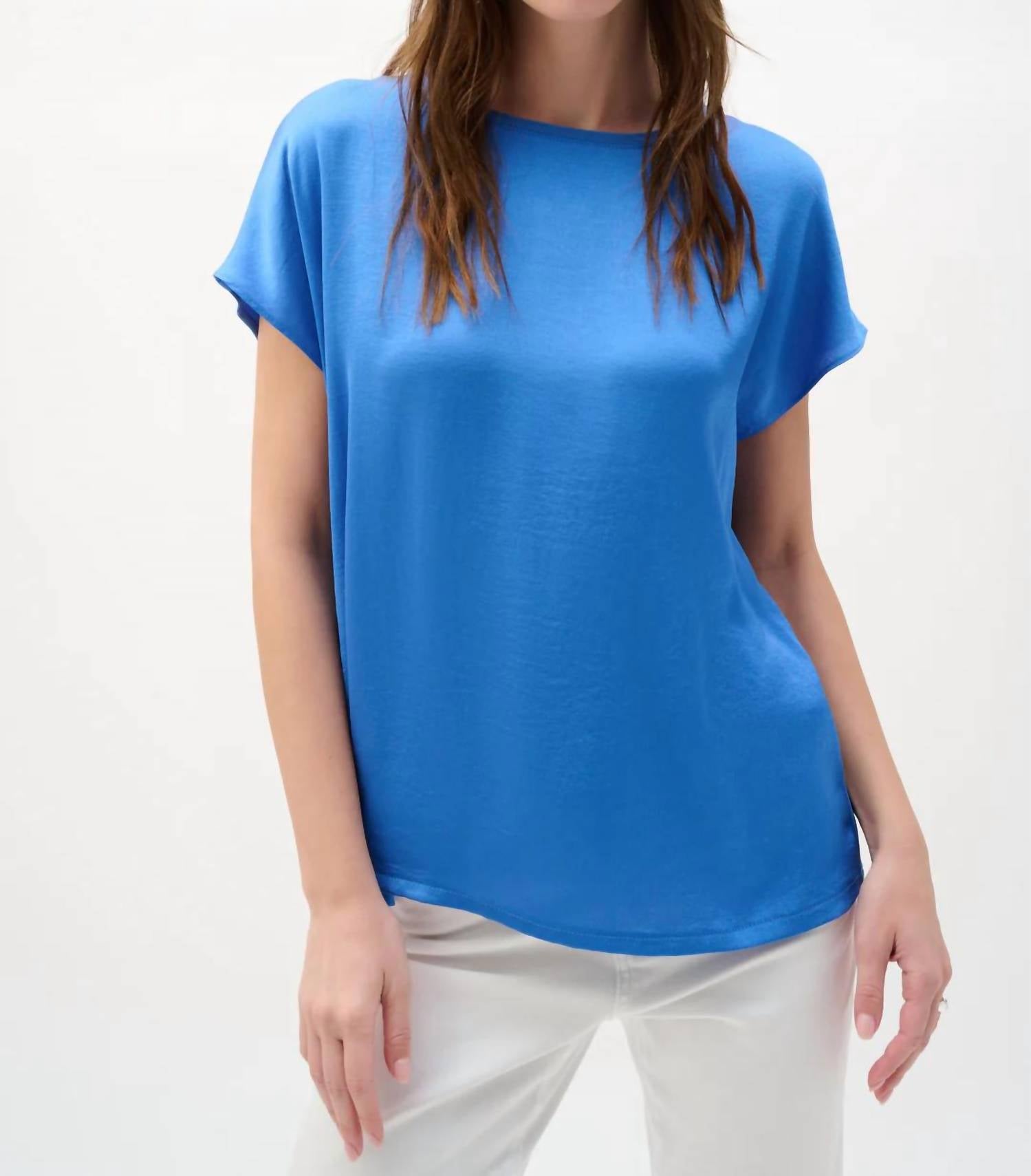 Joseph Ribkoff - Straight Hammered Recycled Satin Top