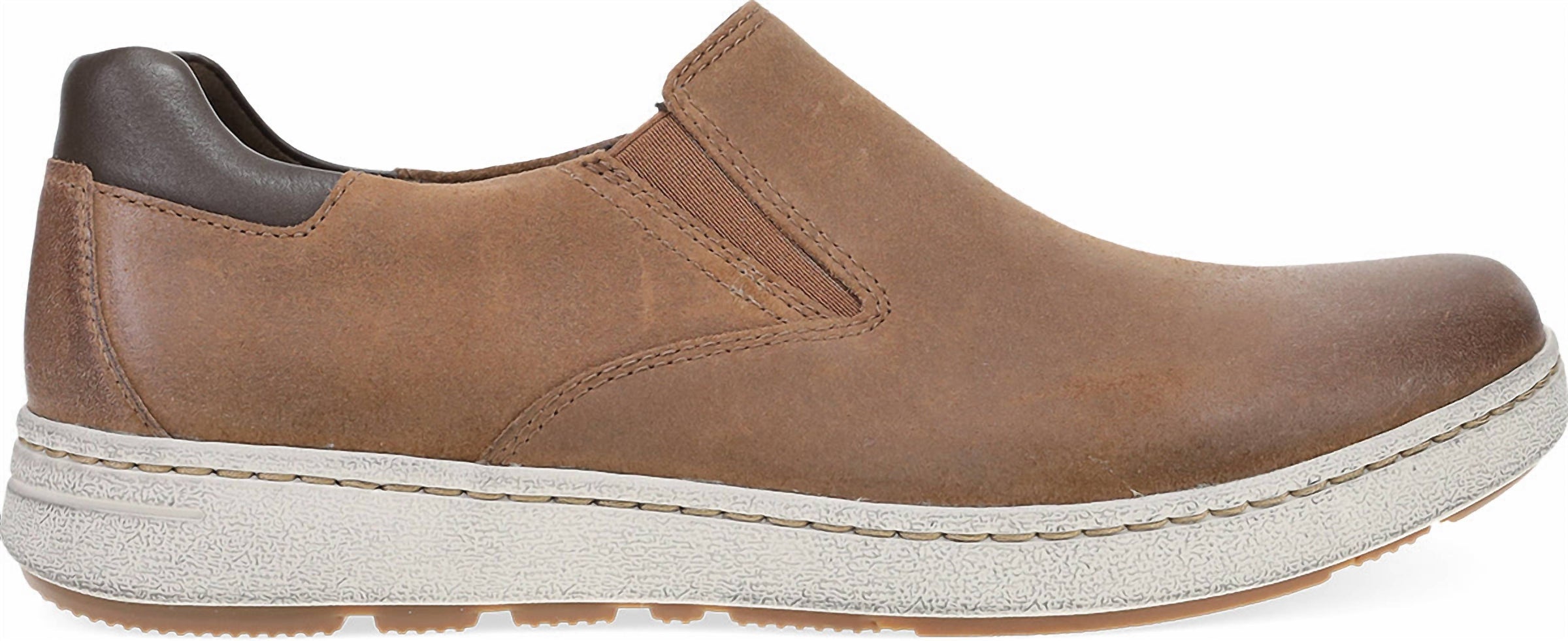 dansko Men's Trent Leather Shoes in brown - men's loafer - alternate view