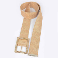 3Am By H&D Accessories - Women's Wide Square Buckle Belt - Plus