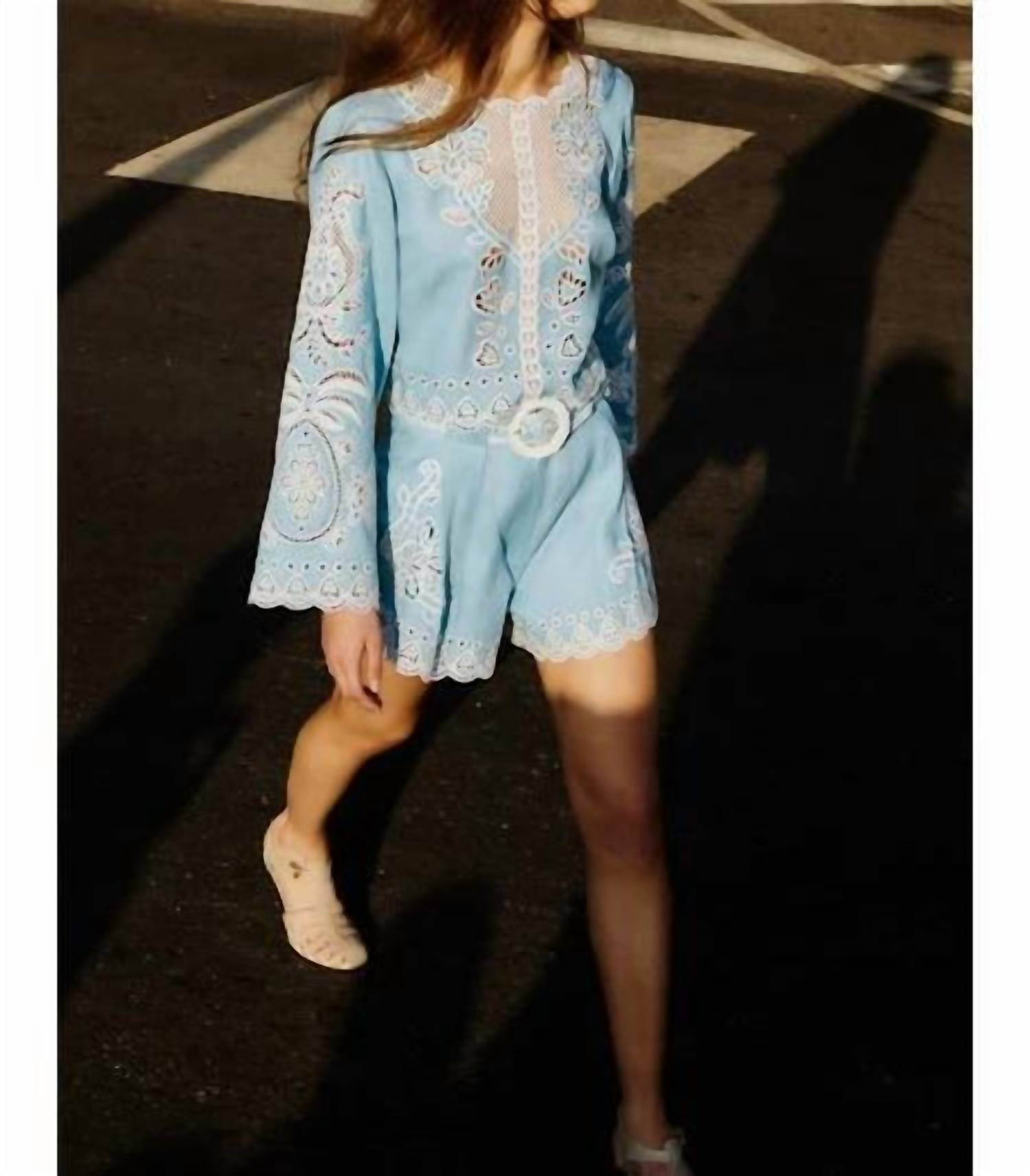 Farm Rio - Romantic Richelieu Blouse