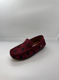 Boutaccelli - Girl's Creme Embroidered Apple Loafer Moccasin