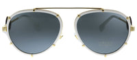 Versace - Aviator Metal Sunglasses with Grey Lens