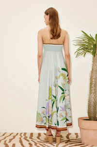 ALEMAIS Alfie Midi Sundress in ice blue - women's dress - alternate view
