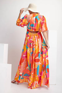 Easel - Bold Print Maxi Dress