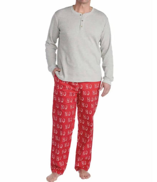 Mudpie - Men‚Äôs Ho Ho Ho Pajama Set