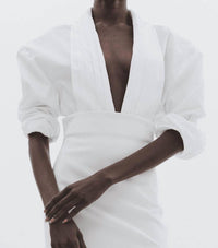 A.W.A.K.E. Mode - Cummerbund Collar Tuxedo Top