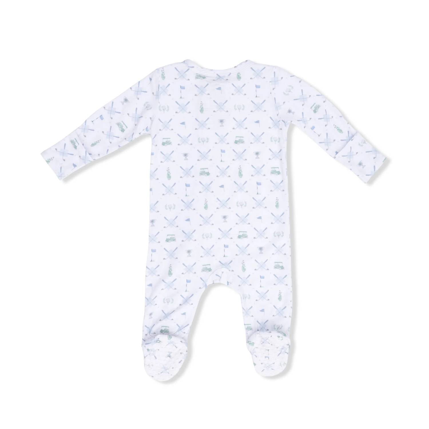 Angel Dear - Kids Golf Trellis Zipper Footie