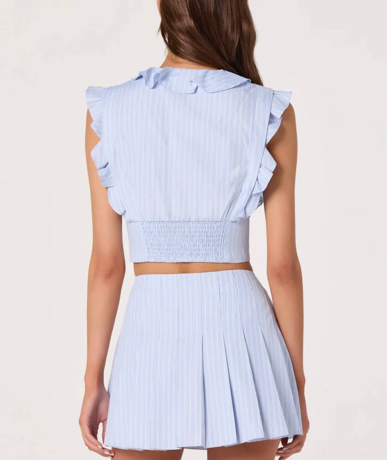 Astr - Zoela Ruffle Trim Top