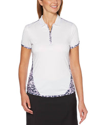 Pga Tour - Women's Print Blocked Golf Polo