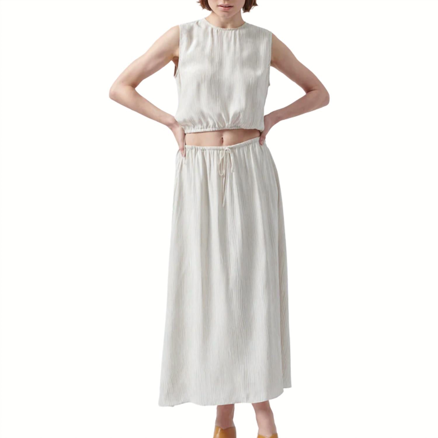 Atm - Women's Silk Pull-on Maxi Skirt