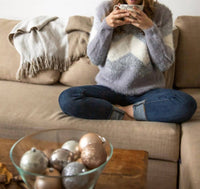 Fate - Chevron metalic fuzzy sweater
