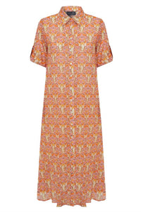 Exquise - Kailani Midi Floral Patterned Shirt Dress