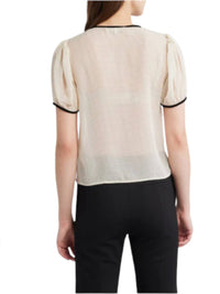 Frame - Tie Puff Sleeve Blouse