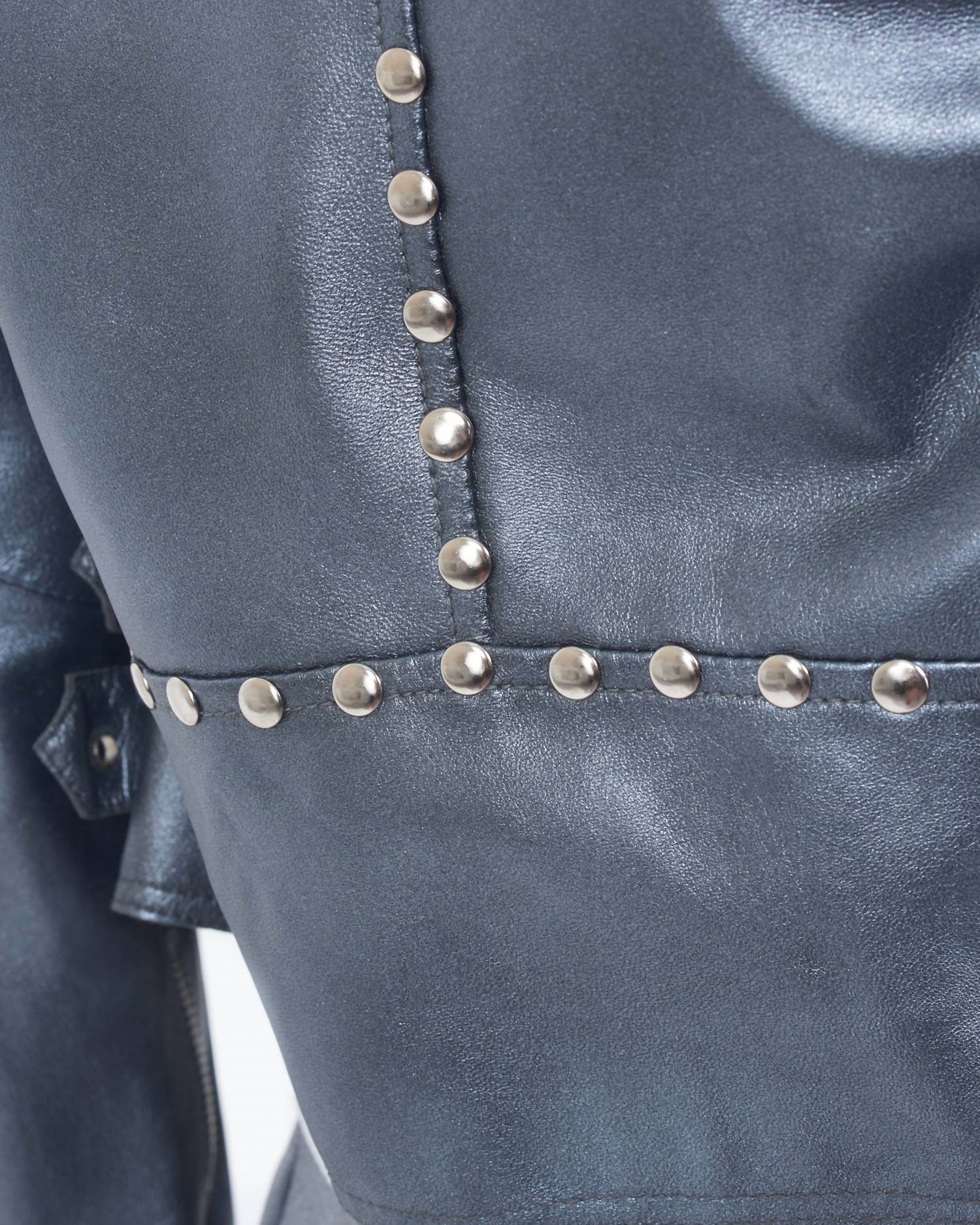 Jkt Nyc - Harley Metallic Leather Jacket