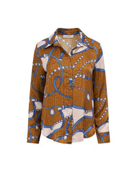 Astrid - Chain Button Down Blouse