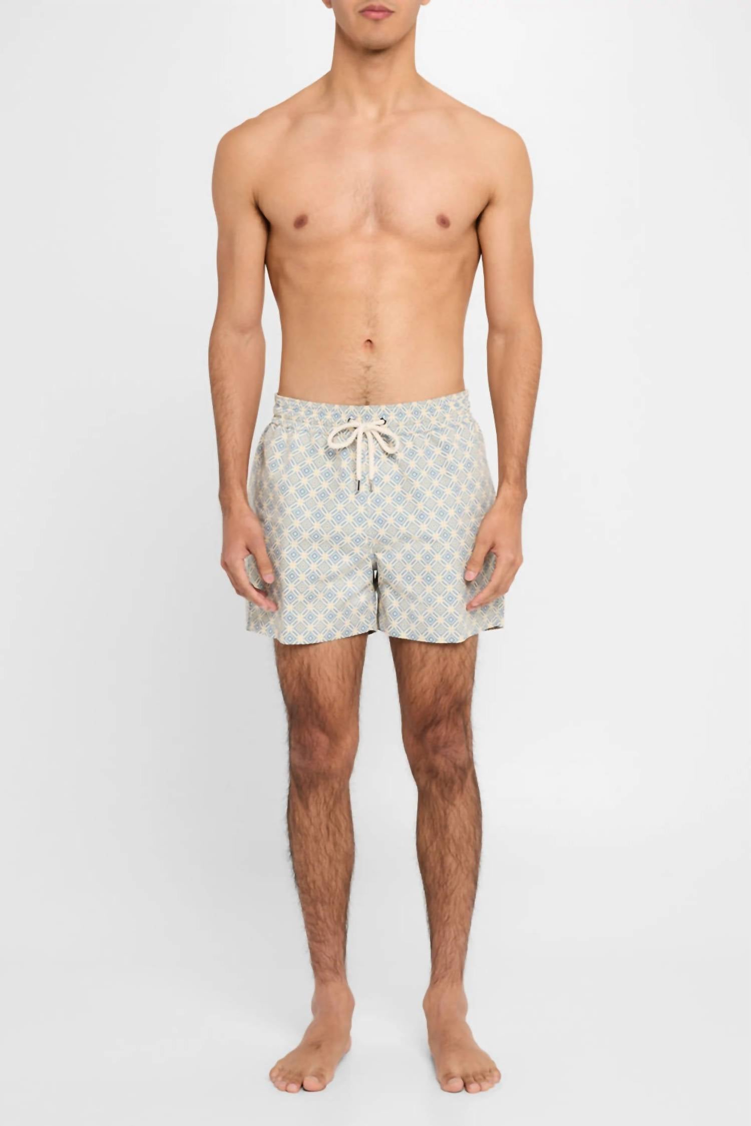 Frescobal Carioca - Sport Angora Trelica Print Swim Shorts