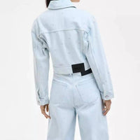 Hugo Boss High-rise Taper Jeans in blue - women's jeans - alternate view