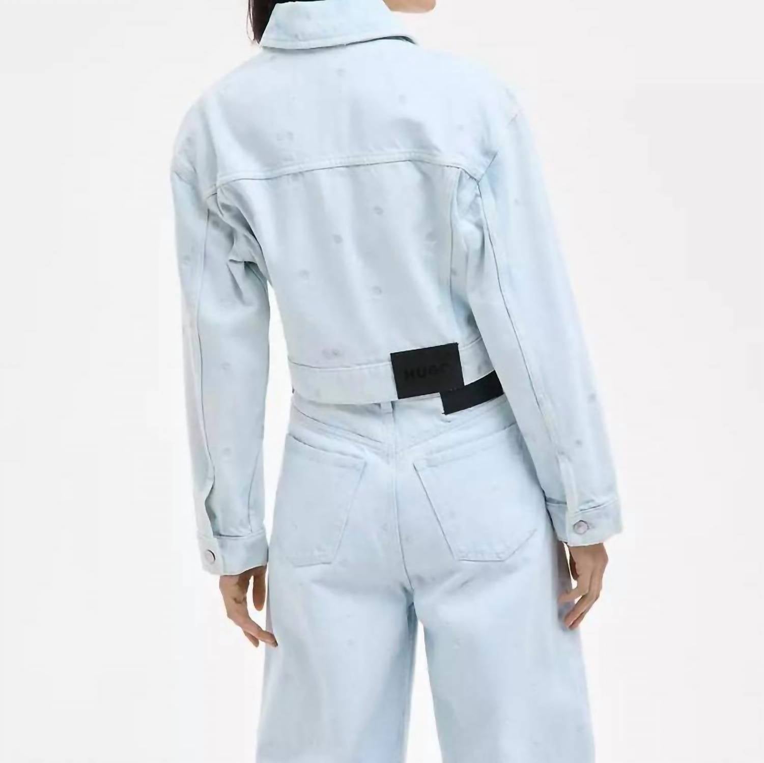 Hugo Boss High-rise Taper Jeans in blue - women's jeans - alternate view