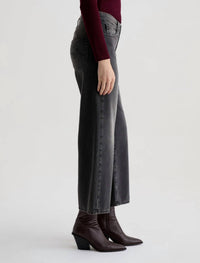 AG Jeans Saige Wide Leg Crop Jeans in overnight - women's jeans - alternate view