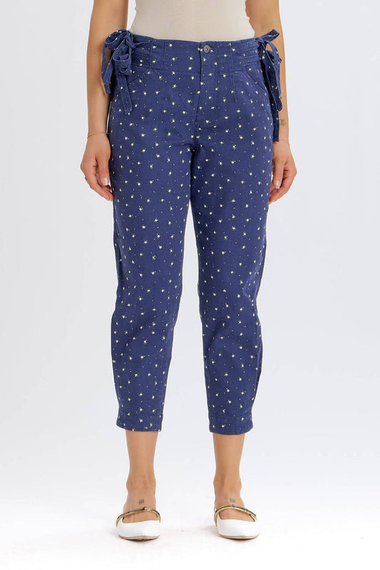 Something Navy - Sydney Side Tie Pants
