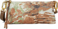 HOBO Women's Darcy Double Crossbody Bag in dark elm - women's bag - detail view