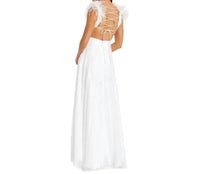 Mac Duggal - Women's Ostrich Feather A-line Gown