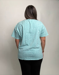J. Her - Peace Out Washed Top