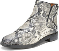 Franco Sarto Women's Marcus Booties in grey snake print - women's shoe - alternate view