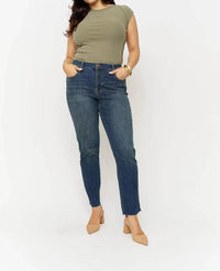 Oliver Logan - Crosby Mid Rise Relaxed Taper Jean