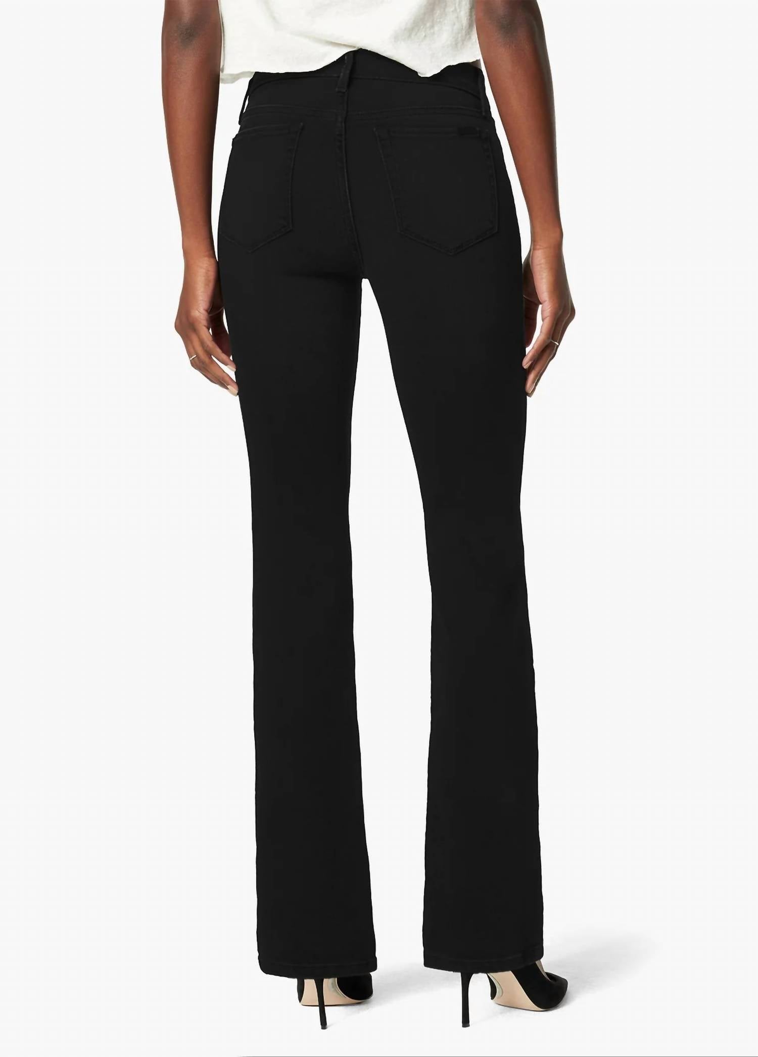 Joe's Jeans The Provocateur Bootcut Jeans in black - women's jeans - detail view