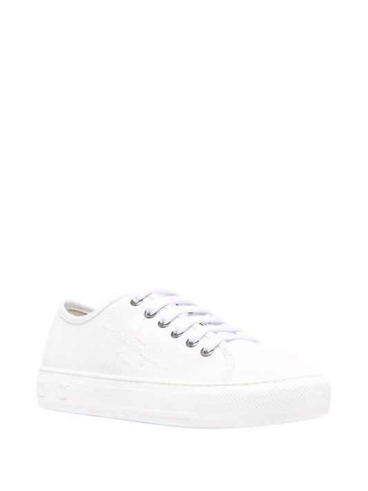 Salvatore Ferragamo - Women's Embossed-logo Low-top Sneakers