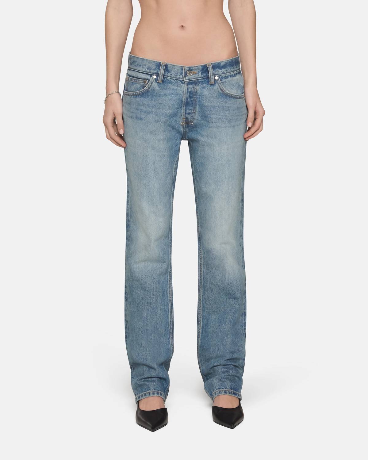 EB Denim Low Rise Straight Jeans in luca - women's jeans