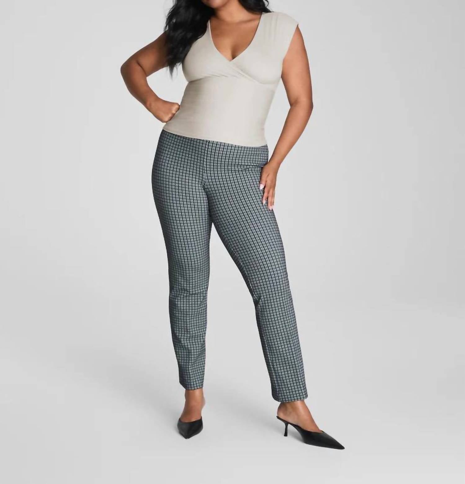 Spanx - Ponte Slim Straight Jacquard Pants