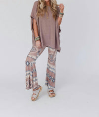 Three Bird Nest - Boho Bliss Ribbed Flare Pants