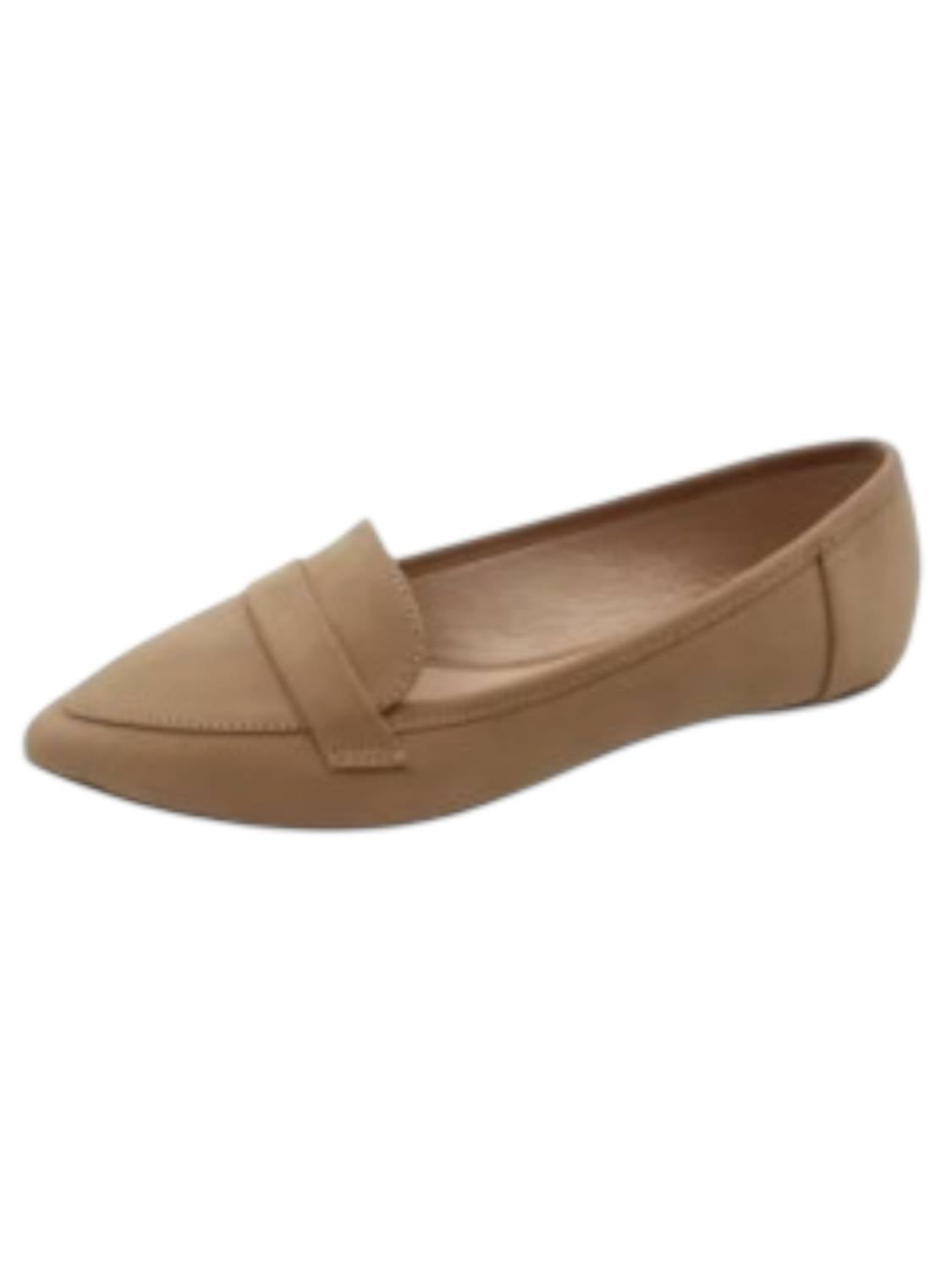 Shoe Shoe Train Women's Pointed Toe Flat Shoes in camel - women's flats