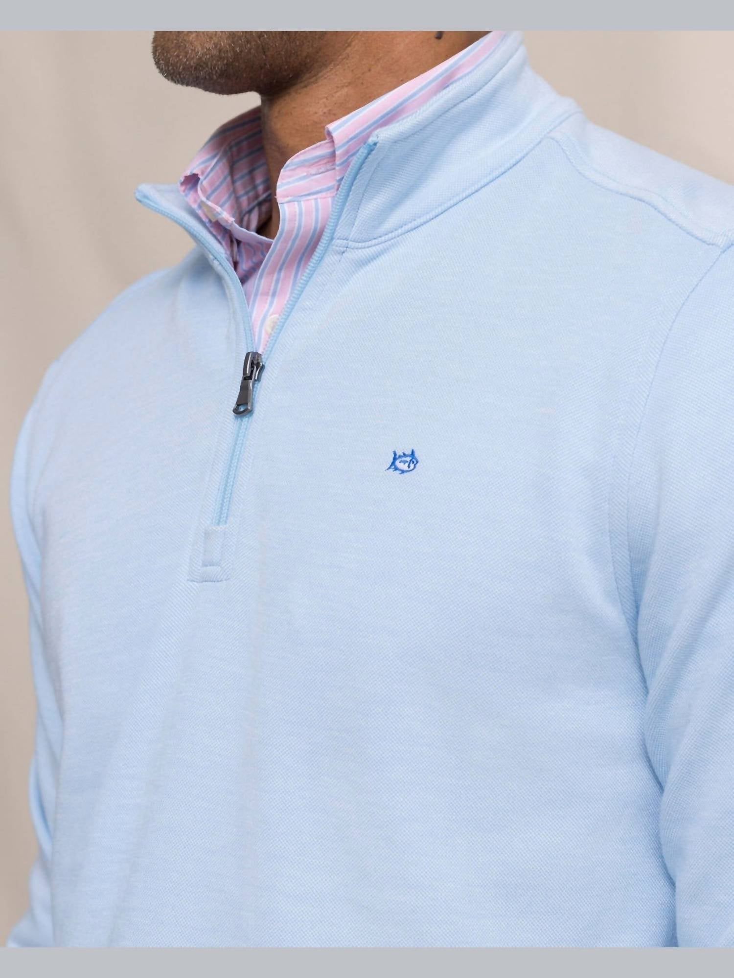 Southern Tide - Sandy Cove Pique Quarter Zip Top