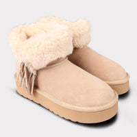 Lamo Women's Amari Suede Platform Boot in sand - women's shoe - view 7