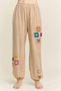 J.Her - Crochet Detail Short Sleeve Set