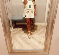 Queen Of Sparkles - Sequin Allover Olives Short