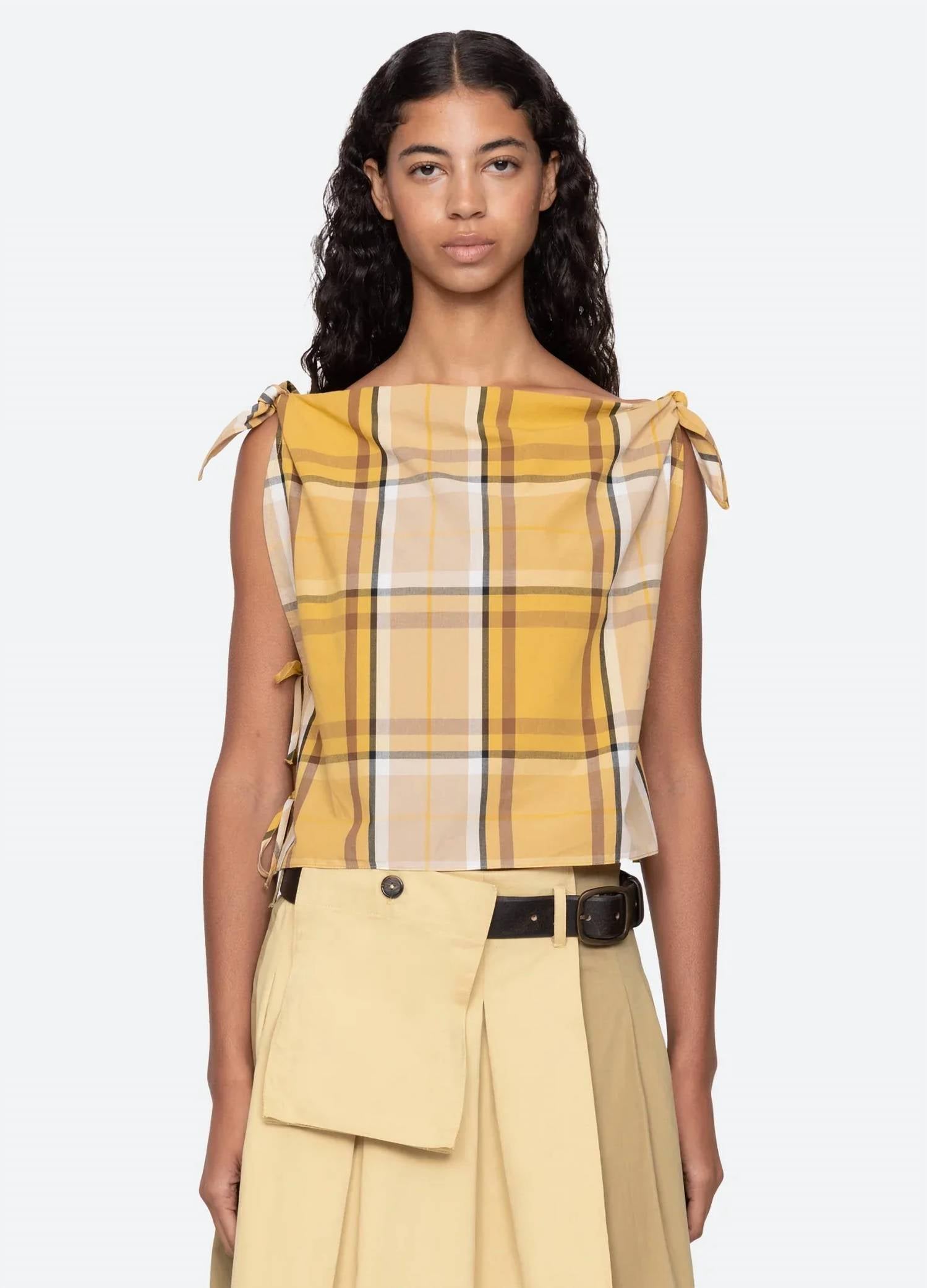 Sea - Copeland Plaid Top