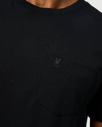 Psycho Bunny Bonnie Regular Fit Pocket Tee in black - men's t-shirt - view 4