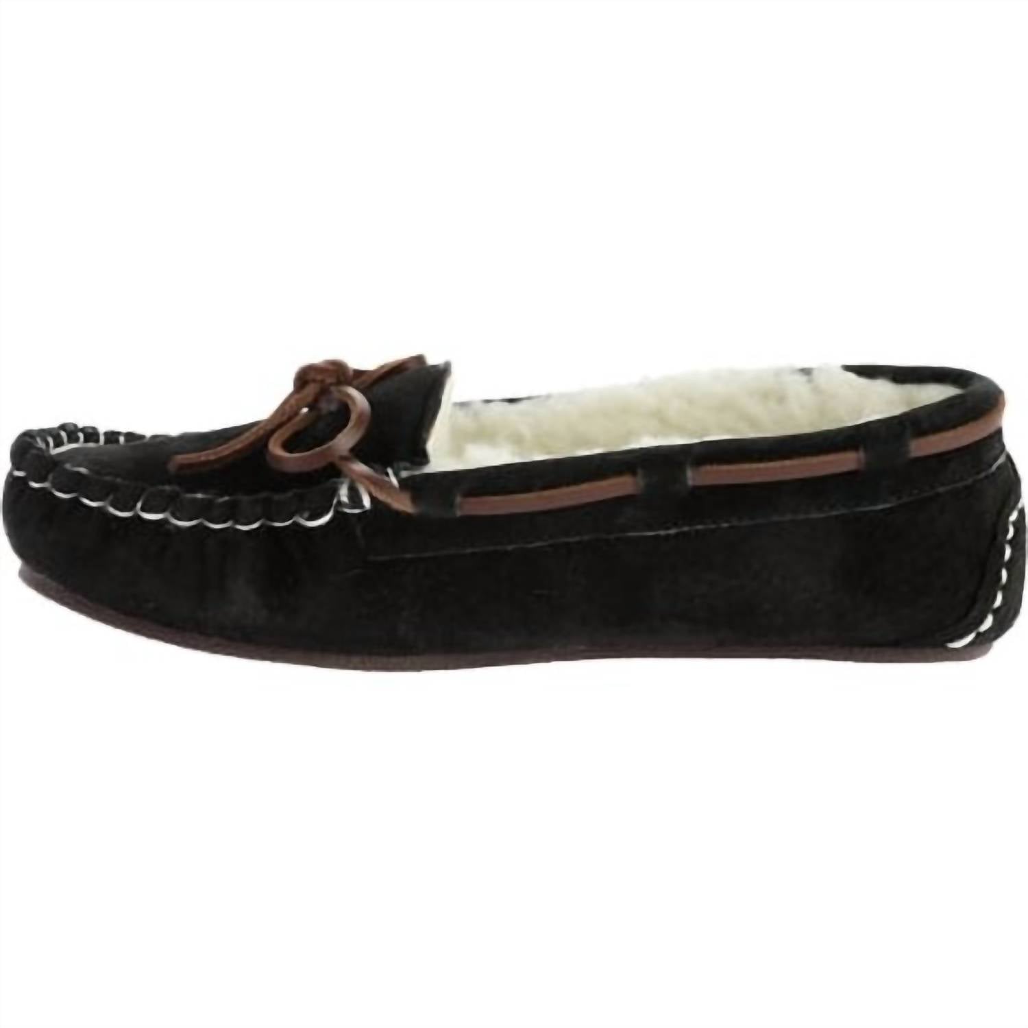 Lamo Women's Britain Moc Ii Slipper in black - women's shoe - alternate view