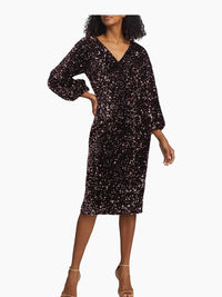 Elie Tahari - The Robin Sequin Sheath Dress