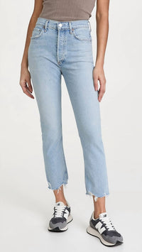 Agolde - Riley High Rise Straight Crop Jeans