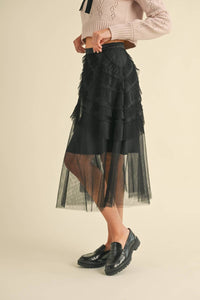 Heyson - Women's Wfrill Mesh Tulle Midi Skirt