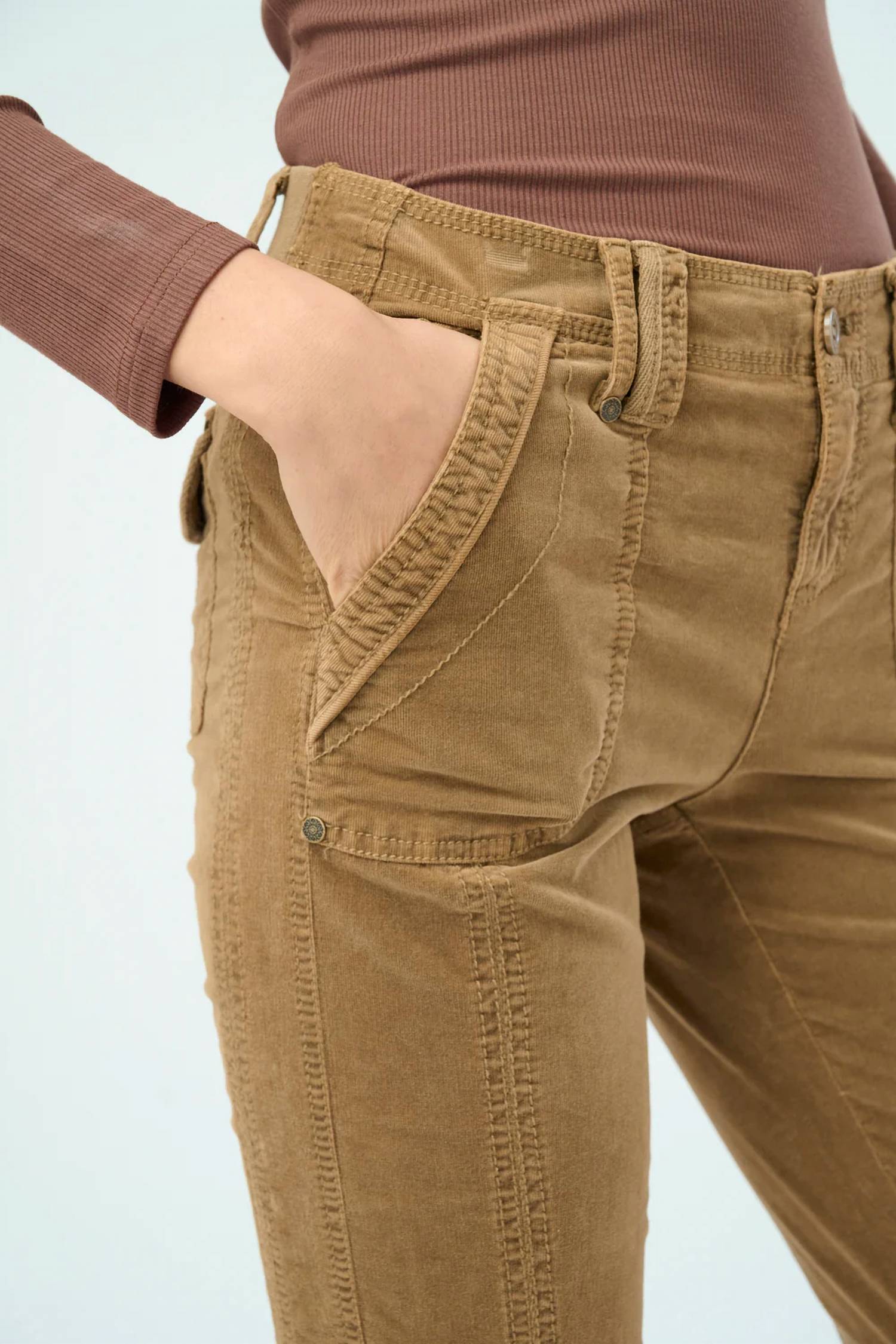 Marrakech - Thalia Baby Corduroy Zipper Hem Pant